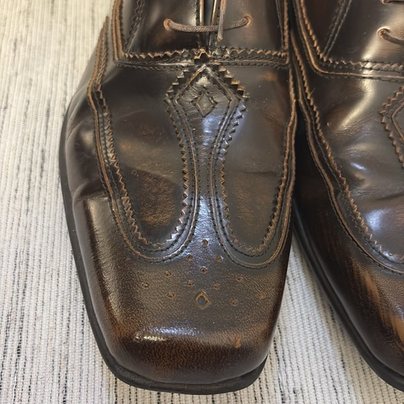 Ben Sherman Brown Leather Oxford Shoes size 10 - Picture 4 of 9
